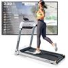 LOTTO Vivo Tapis roulant elettrico pieghevole,2.5 CV,max.120kg,Bluetooth,Spax/Kinomap/Zwift,inclinazione automatica,computer LED,1-15 km/h,121x46 cm, chiave di sicurezza