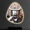 GQJNHUI Specchio Asimmetrico A LED For Bagno,40X60CM|50X70CM|60X80CM|70X90CM Specchio Da Parete Irregolare Con Luce LED, Specchio Cosmetico, Specchio For Trucco, For Camera Da Letto, Ingresso, Soggiorno ( Col