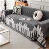 VanderHOME Copridivano 3 Posti Universale, Coperta Reversibile, Telo Copri Divano Estivo, Copriletto Decorativo 180 * 130cm - Grigio