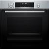 Bosch - Forno Multifunzione Pirolitico, Serie 6, 60 cm. di larghezza, AirFry, 3D Hotair, Acciaio, HBG578ES3