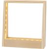 Ideen mit Herz Cornice a LED in legno, luce bianca calda, per foto, mappe, immagini e molto altro ancora, pittura a diamante, 31 LED, 17 x 18,4 x 5 cm
