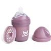 Herobility Double Anti-Colic Baby Bottle | Award-Winning Hero Baby Bottles | Soft Breast- Like Teat, Easy Mixing Lid & Net | Safe & Environment Friendly Materials | 140ml/5 fl oz Howthorn Rose