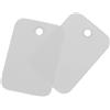 QUARKZMAN Etichette trasporto Plastica Impermeabile con Occhiello Vuoto, Etichette Identificazione Prodotto, Marcatura Valvola, Etichettatura Esterna, 2x3cm/0.79x1.18, Pz100, Grigio