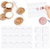 W Rxkiocs Kit Stampo Personalizzato con 60 Adesivi Bilaterali per Timbri con Vernice a Fuoco