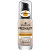 essence FRESH & FIT FONDOTINTA VISO, levigante, con vitamine, curativo, naturale (30ml)