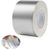 Riisoyu Nastro Butilico Sigillante, Nastro in Alluminio Argento Resistente Autoadesivonastro Adesivo Impermeabile per Riparazioni Tubi Acqua Tetto Parasole Pavimento Cucina Grondaie 5m x 10cm