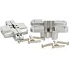 SOTECH 1 coppia di cerniere fresate VICI 70 x 16 mm angolo di apertura 180° Cerniera per porte con braccio in acciaio inox, cerniera a vite per porte di mobili