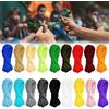 ANZOAT Corde per paracord, 18 pezzi corde colorate per paracord per bracciale paracord Corda per tenda per cani fai-da-te, corde per paracord multifunzione adatte per varie attività di campeggio (3m)