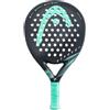 Head Zephyr Pro 2023 - Racchetta da padel rotonda, 365 g, colore: nero/foglia di tè