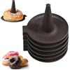 APOMOONS Maker with 6 Individual Bagel Molds Silicone Marrone 13.5 x 12.5 x 17 cm