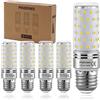 PINDOWS Lampadine LED E27 12W Bianco Freddo 6000K LED Lampade Mais,Equivalente a 120W Incandescenza,1450LM Sostituire Lampada Alogena da 100W~120W,Alta Luminosità CRI82,No Dimmerabile,5 Pezzi