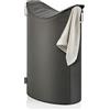 Blomus FRISCO cestino per biancheria, 65384, FRISCO alluminio/antracite [Accessori Bagno > Cestini per Biancheria]