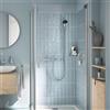 Grohe Precision Feel rubinetto doccia esterno con termostatico, 34853001, Precision Feel; Grohtherm cromo/nero [Rubinetteria Bagno > Rubinetteria Doccia]