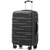 COOLIFE Valigia media 67cm,valigia da viaggio leggera 60L con lucchetto TSA