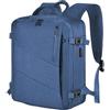 Leyrica Zaino da Viaggio per Easyjet 45x36x20, Bagaglio a Mano Borsone Cabina Borsa per Viaggiare in Aereo per Laptop Daypack Casual Zaino Lavoro Impermeabile (Blu)