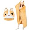 MSISILY Coperta Indossabile Donna, Coperta con Maniche Uomo, Flanella Coperta Divano Regali Divertenti Donna per Compleanno Natale 130 × 160 cm