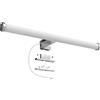 Aourow Lampada da Specchio a LED 40cm 10W 1200lm,Luce Specchio Bagno Super Luminosa Bianca Neutra 4000K,Impermeabile IP44,Applique Specchio Bagno No Strobo 230V,Classe II(Senza Interruttore)