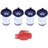 DingGreat 4Pcs Filtri di Ricambio per Aspirapolvere Rowenta Air Force 360 / X-Pert Essential 260 RH9037 RH9038 RH9039 RH9051WO RH9057WO RH9086WO (in alternativa a ZR009001)