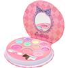 HISUNBEN Set di trucchi per ragazze, giocattoli per il trucco per bambini, atossici, con 3 pennelli lavabili,C'è uno specchio, spettacoli teatrali,Halloween (10 Colori -1)
