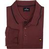 Coveri Polo Uomo Caldo Cotone Invernale Manica Lunga Taglie Forti Conformata 3XL 4XL 5XL 6XL (IT, Testo, 5XL, Regular, Regular, Bordeaux)