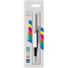 Parker Jotter Originals Penna Stilografica, Punta Media, Inchiostro Blu e Nero, Bianco Classico