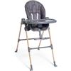 Chicco - Chicco Seggiolone Pappa Polly Essential Coal