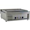 D.L. SERVICE Piastra panini elettrica piano rigato 2 termostati cm 60