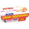 Petreet Natura Tonno Rosa per Gatto in Confezione da 6 x 70 gr Gusto A10 - Tonno Rosa e Pesce Oceano
