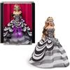 Mattel BARBIE 65Th SAPPHIRE Anniversario - Bambola Glamour da Collezione look 1959