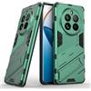 BORYA Cover per Realme 12 Pro 5G/Realme 12 Pro+ Plus, Antiurto Ultra Sottile Premium PC+TPU Custodia, Protezione Grado Militare Robusto Durevole Antigraffio Case con Supporto, Verde
