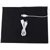 Fafeicy 1 Pezzo Tampone Riscaldante 5 V USB Lavabile Super Grande Panno Elettrico in Fibra di Carbonio Termoelemento Riscaldante 35 ℃ -50 ℃ per Collo, Schiena, Stomaco, Colonna Lombare, Nero
