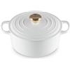 LE CREUSET Cocotte Rotonda Evolution in Ghisa 24 cm Bianco