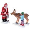 LEMAX BABBO NATALE CON RUDOLF- REINDEER GOODIES COD 92752 SET DA 3