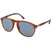 Persol PO9649S 96/56 | Occhiali da Sole Graduati o Non Graduati | Prova Online | Unisex | Plastica | Pilot | Marrone, Havana | Adrialenti