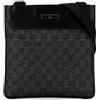 Gucci Pre-Owned - Borsa a tracolla in tela GG 2000-2015 - Donna - pelle di vitello/tela - Taglia unica - Nero