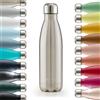 Blumtal® Borraccia termica acciaio inox Charles - borraccia termica 1 litro senza BPA - bottiglia termica a prova di perdite - borraccia 1 litro termica doppia parete - borracce termiche - in argento