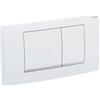GEBERIT PLACCA DI COMANDO GEBERIT TWINLINE30 BIANCO E CROMO 115.899.KJ.1