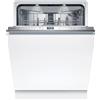 Bosch SBV6ZCX16E Serie 6 - Lavastoviglie XXL 60 cm, completamente integrato, cassetto portaposate, prodotto in Germania, estremamente silenzioso, programma intelligente, cesti Max Flex Rackmatik, Home