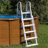 Scaletta piscine Gre 138 cm - 2 x 4 gradini - piattaforma - lato staccabile