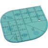 Topiky Righello per Trapunta con Taglierina per Angoli Curvi, Righello per Patchwork in Acrilico per Cucire, Modelli per Quilting, Strumento per Patchwork per Modelli di Cucito (d'oro)