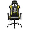 Subsonic Iron Maiden - Sedia da gaming con schienale e braccioli regolabili/Poltrona da ufficio ergonomica con licenza ufficiale
