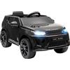 AIYAPLAY Macchina Elettrica per Bambini a Licenza Land Rover con Fari, Clacson e Cintura,106x65.5x51 cm, Nero