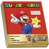 Panini Super Mario Adesivi - Cofanetto di 1 album + 15 tasche + 5 carte edizione limitata Gold, 004218MCOUAFGDC