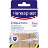 Hansaplast Cerotti EXTRA POWER, Cerotti impermeabili con elevato potere adesivo, Cerotto striscia traspirante, flessibile e resistente, 1 confezione in striscia da 80 x 6 cm