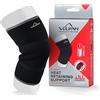 Vulkan Ginocchiera classica in neoprene, fornisce una leggera compressione, vestibilità comoda, fornisce benefici terapeutici, nero, M, 3 mm
