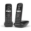 Gigaset AS690 DUO Telefono analogico/DECT Identificatore di chiamata Nero