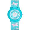 s.Oliver Orologio da polso Ragazze Bambini Orologio al quarzo Analogico, con Cinturino in tessuto, blu, 3 bar impermeabile, viene fornito in scatola regalo orologio, 2036749