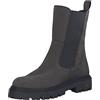 MARCO TOZZI Stivaletti Chelsea Donna in Pelle Bassi, Anthracite N.C, 38 EU