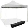 Divina Garden Gazebo richiudibile pieghevole 3 X 3 Bianco ricoperto in PVC impermeabile