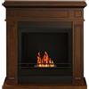 Divina Fire Camino a bioetanolo biocamino da terra JEFFERSON Marrone L 89,5 x H90,5 x P28